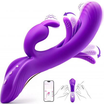 Premium 4-in-1 Rabbit Vibrator with App Control & Advanced Stimulation Modes