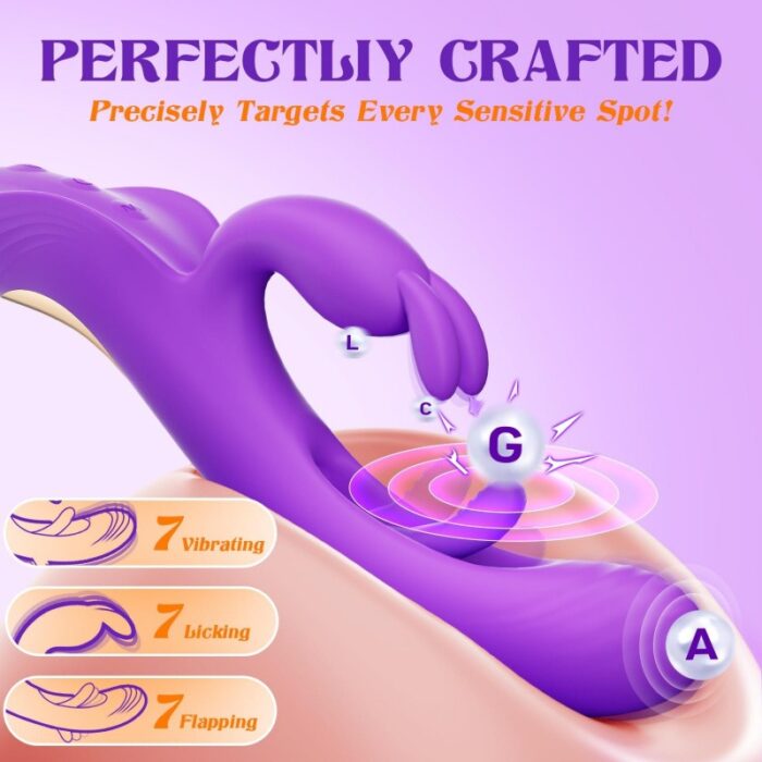 Premium 4-in-1 Rabbit Vibrator with App Control & Advanced Stimulation Modes - Image 8