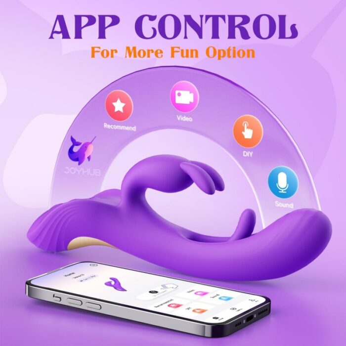 Premium 4-in-1 Rabbit Vibrator with App Control & Advanced Stimulation Modes - Image 5