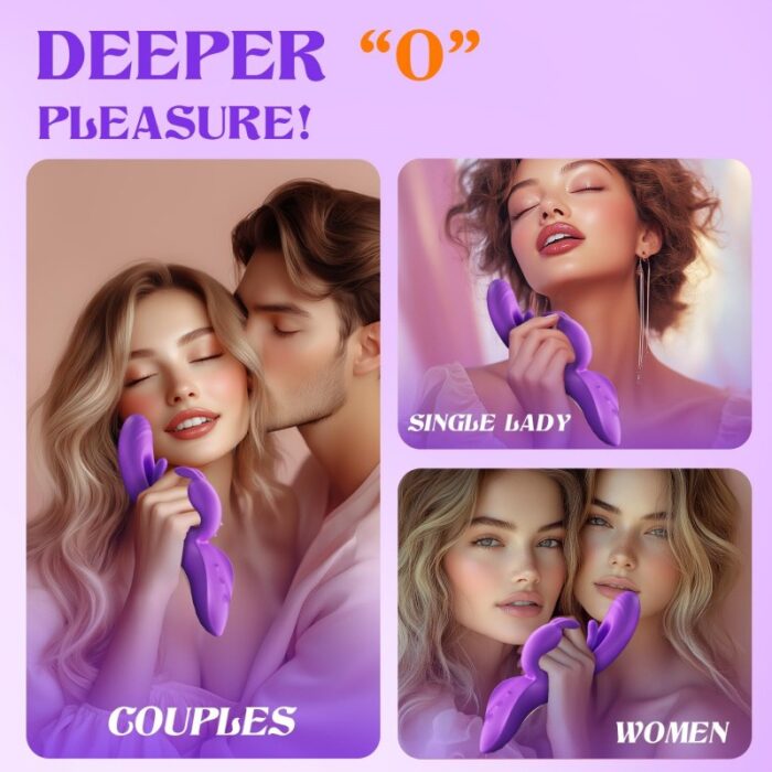 Premium 4-in-1 Rabbit Vibrator with App Control & Advanced Stimulation Modes - Image 2