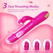 Premium Thrusting Rabbit Vibrator – 3-in-1 G-Spot & Clitoral Stimulator, 10 Modes, Body-Safe Silicone - Image 6