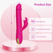 Premium Thrusting Rabbit Vibrator in body-safe silicone – luxury adult toy