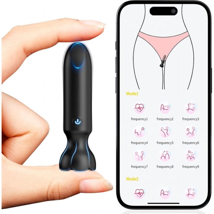 App-Controlled Mini Bullet Vibrator – Discreet, Premium Silicone, 9 Modes - Image 1