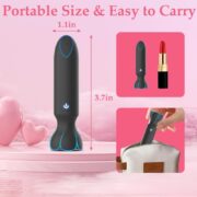 App-Controlled Mini Bullet Vibrator – Discreet, Premium Silicone, 9 Modes - Image 3