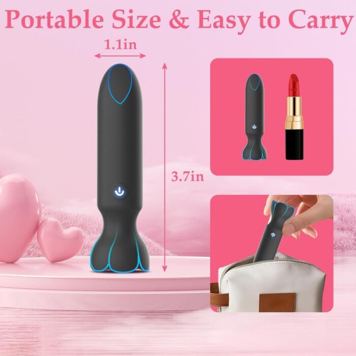App-Controlled Mini Bullet Vibrator – Discreet, Premium Silicone, 9 Modes - Image 3