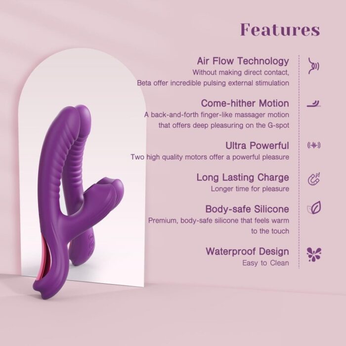 Premium Rabbit Sucking Vibrator – Dual Stimulation, Clitoral & G-Spot, Body-Safe Silicone - Image 9
