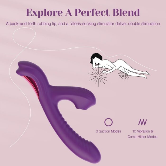 Premium Rabbit Sucking Vibrator – Dual Stimulation, Clitoral & G-Spot, Body-Safe Silicone - Image 8