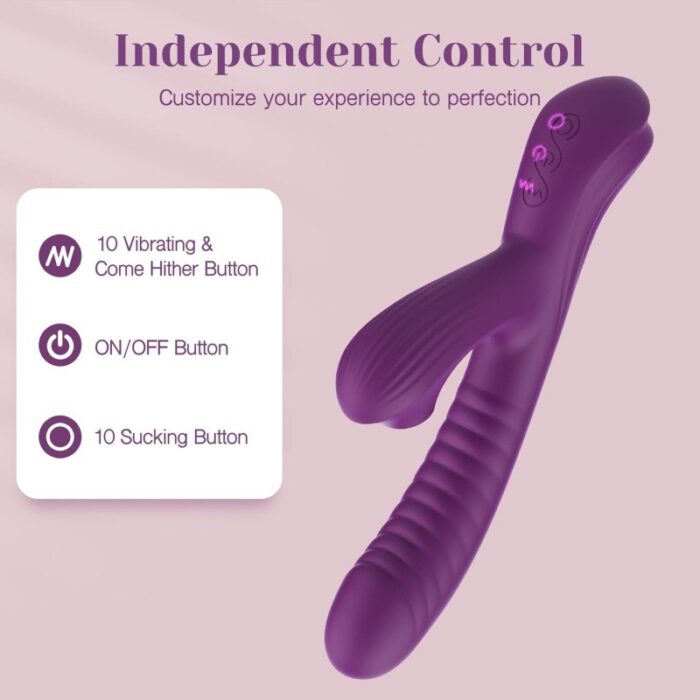 Premium Rabbit Sucking Vibrator – Dual Stimulation, Clitoral & G-Spot, Body-Safe Silicone - Image 5