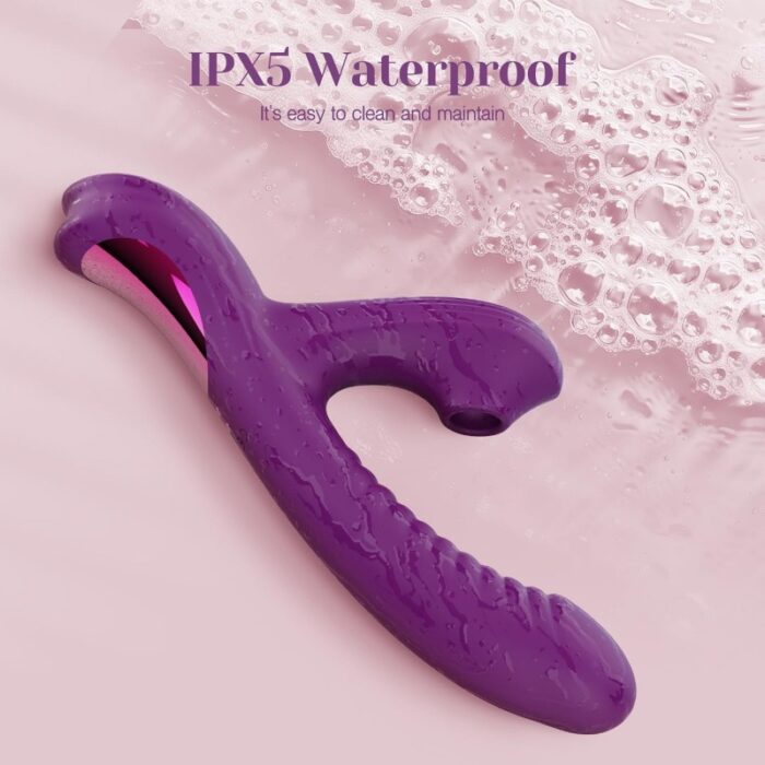Luxury Women’s Rechargeable Vibrator showing 10 vibration modes