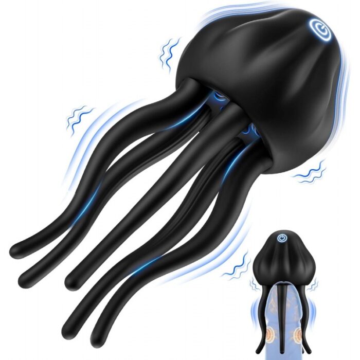 Premium Men's Vibrator with 10 Modes – Soft Silicone Tentacle Stroker - Image 1