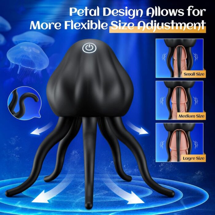 Premium Men's Vibrator with 10 Modes – Soft Silicone Tentacle Stroker - Image 3