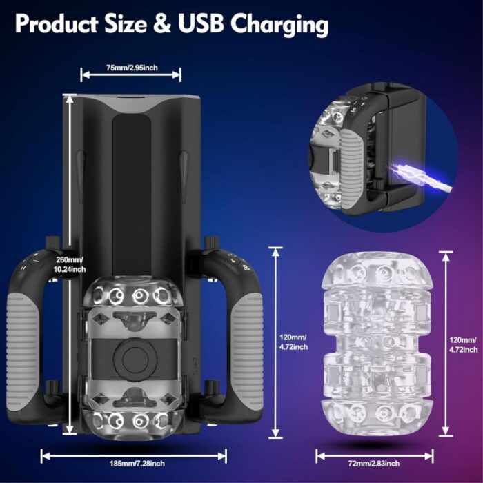 Luxury Male Masturbator with 12cm Thrust & Hands-Free Design - Image 5
