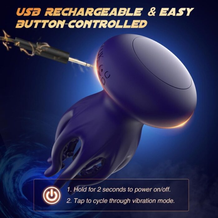 Premium Tentacle Vibrator for Men – 360° Silicone Stimulation & Discreet Comfort - Image 3