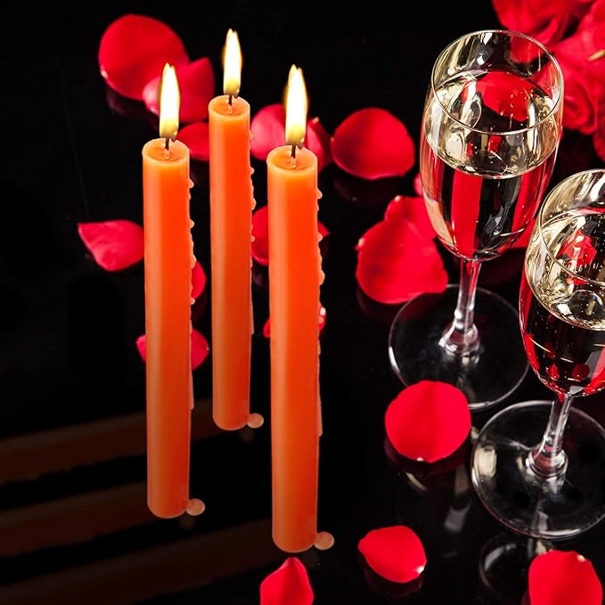 Premium low temperature wax play candles for couples, displayed in elegant packaging